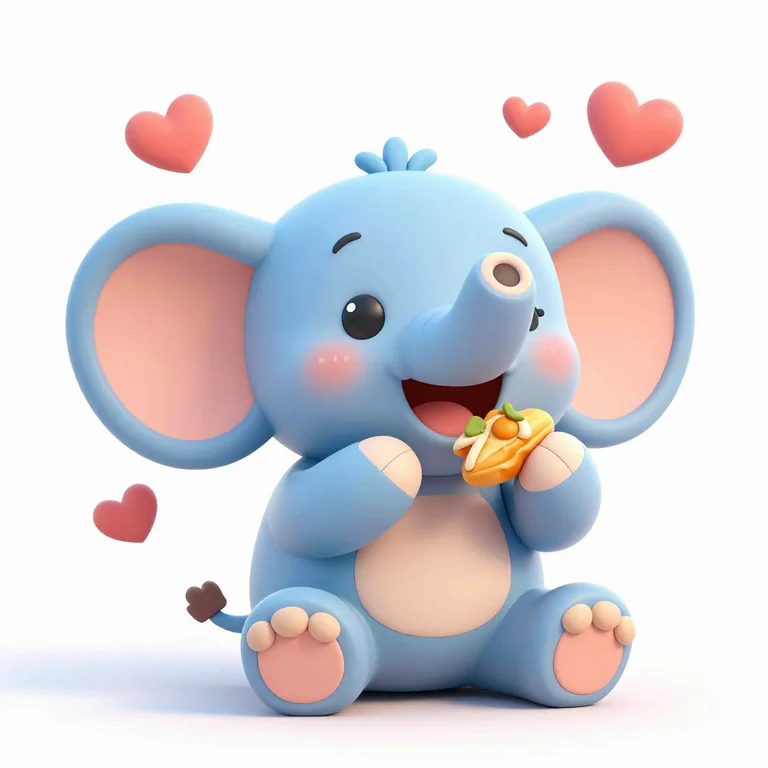 A happy elephant